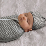 Moon Swaddle Pods 0M-2M - Grey and Zigzag Print