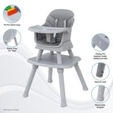 Moon 6 in 1 High Chair - Grey