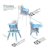 Moon 6 in 1 High Chair - Blue