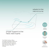 Moon Contour Memory Foam Pillow