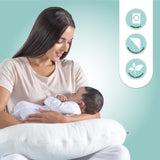 Moon Organic Feeding Nursing Pillow - White