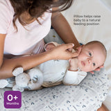 Moon Portable Nursing Breast Feeding Baby Support Pillow With Zippered Cover- Hippo