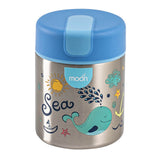 Moon Double Wall Ss Food Jar 10Oz  - Blue