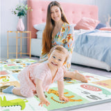 Moon Happi Feet Foldable Floor Play Mat - Alphabet/Number