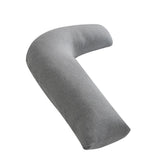 Moon Organic L Shaped Maternity Pillow - Light Grey