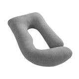 Moon Organic U Shaped Contour Maternity Pillow - Light Grey