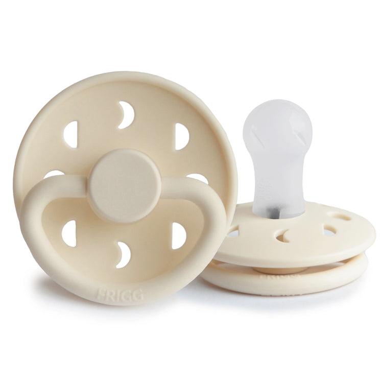 Frigg Moon Phase Silicone Baby Pacifier 0-6M, 1Pack, Cream - Size 1 - Laadlee