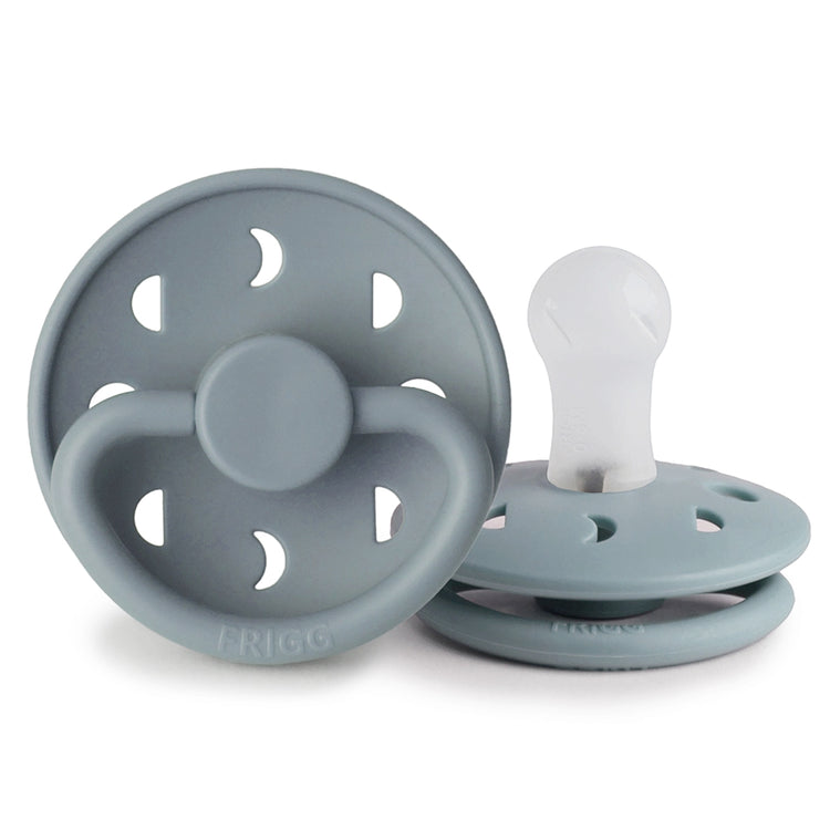 Frigg Moon Phase Silicone Baby Pacifier 0-6M, 1Pack, Stone Blue - Size 1 - Laadlee