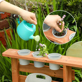 Little Angel Kids Outdoor Wooden Mud Play Garden Kitchen With Working Tap & Sink