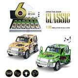 Stem 1:32 Graffiti Toyota Alloy Pull-Back Jeep 1Pc (Color May Vary)