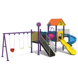 MYTS Kids Discovery Playland With 3 Swings & 2 Slides