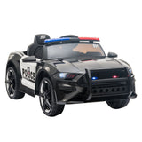 MYTS Electric Police Kids Ride-On Car 12V - Black