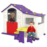 MYTS Indoor Playhouse With Side Table & Purple Chair