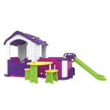 MYTS Playhouse With  Playpen, Slide, Table & Chair Purple