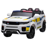 MYTS Electric Police Jeep For Kids - White