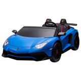 MYTS 24V Lamborghini 2 Seater Aventador Electric Car - Blue