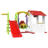 MYTS Korean Playhouse Game With  Swing & Slide - White/Red
