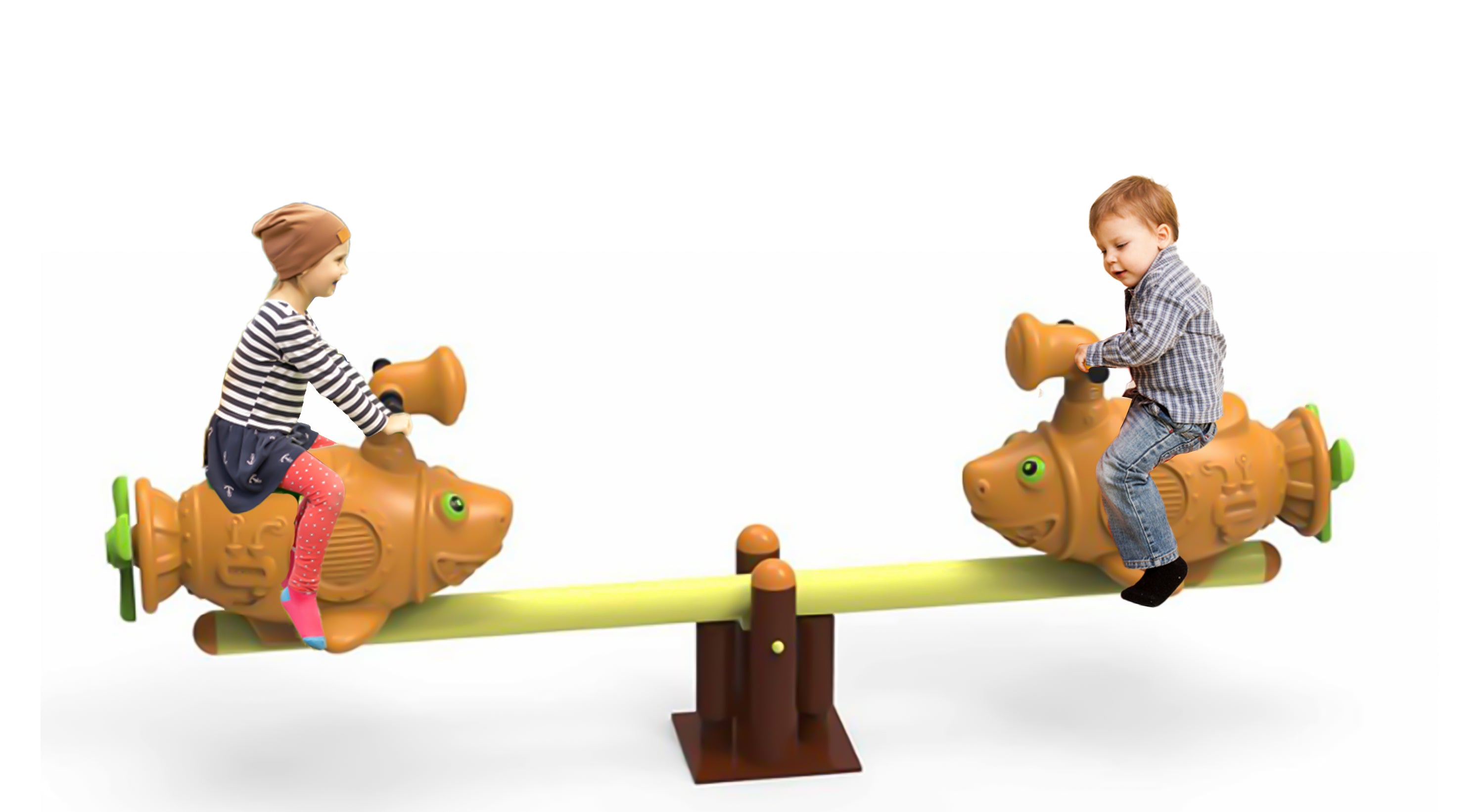 megastar-kids-amusement-park-twin-fish-seesaw-rocker-for-gardens-assorted-4