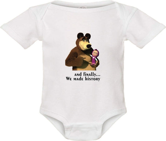 Pikkaboo Baby Bodysuit Onesie - Masha and the Bear