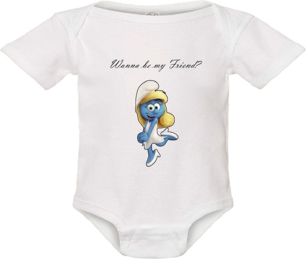 Pikkaboo Bodysuit Onesie - Smurfette