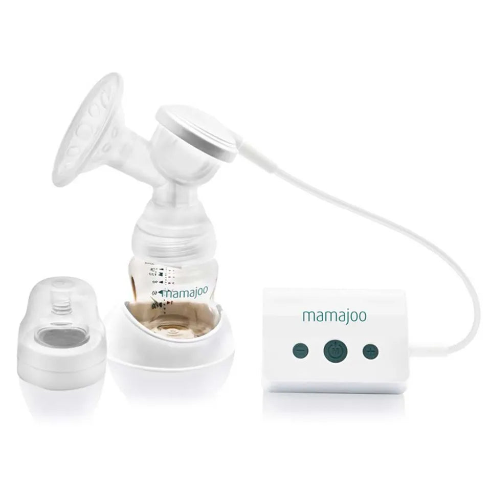 mamajoo-electronic-usb-single-breast-pump-gold-feeding-bottle-1-x-150ml-1-x-250ml-1