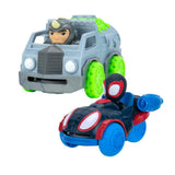 Spidey N Friends Disc Launcher Vehicles Miles And Rhino - Pack of 2