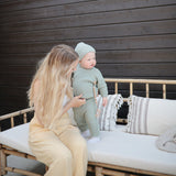 Mushie Silicone Pacifier Clip Luna - Faux Wood