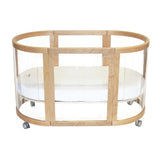 Babyhood Kaylula Sova Clear Cot - Natural