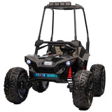 Megastar UTV With Removable Canopy, Remote Control And Colorful Lights 2 Seater 12V - Blk