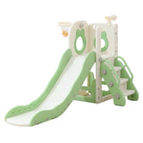 Megastar 4-In-1 Baby Slide Outdoor Indoor Playground With Basketball Hoop And Binoculars