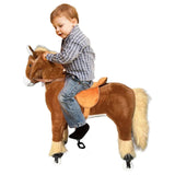 Megastar Gallop 'N' Play Action-Packed Mechanical Horse Riding Toy For - Brown