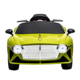 Megastar Ride On 12V Bentley Style Electric Kids Battery Operated Car - Green
