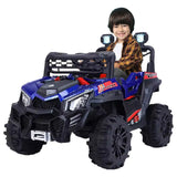 Megastar Ride On 12V Big Shadower Electric Ride On SUV With Remote Control - Blue