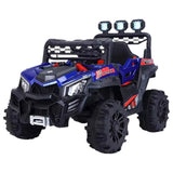Megastar Ride On 12V Big Shadower Electric Ride On SUV With Remote Control - Blue