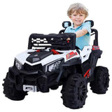 Megastar Ride On 12V Big Shadower Electric Ride On SUV With Remote Control - White