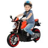 Megastar Ride On 12V Nightblade Electric Bike For Kids With Led Light, Bluetooth & Music - Red