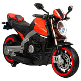 Megastar Ride On 12V Nightblade Electric Bike For Kids With Led Light, Bluetooth & Music - Red