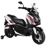 Megastar Ride On Scooterino 12V Kids Electric Motorbike – Safe, Stylish, And Fun Ride-On Toy - White