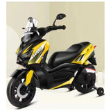 Megastar Ride On Scooterino 12V Kids Electric Motorbike Safe, Stylish, And Fun Ride-On Toy - Yellow