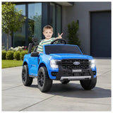 Megastar Licensed Ford Ranger Remote Control Ride-On Car 12V - Blue