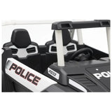 Megastar 2 Seater Police Night Patrol Jeep Electric 12V With Siren & Remote Control - White