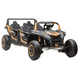 Megastar Kids 48V XXXXL Electric Rideon Dune Buggy Jeep High Speed - 4 Seater - Orange