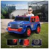 Megastar Licensed Electric Rideon Kids Spiderman  12V SUV Jeep With Rc - Blue