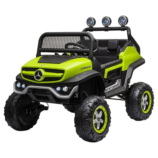 megastar-ride-on-12v-licensed-mercedes-benz-unimog-electric-car-green-1