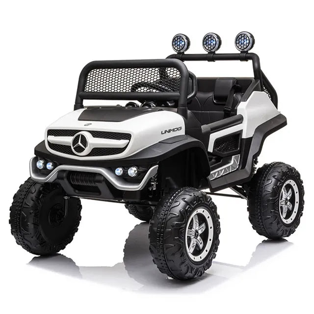 megastar-ride-on-12v-licensed-mercedes-benz-unimog-electric-car-white-2