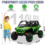 Megastar Electric Rideon Kids UTV Sandviper SUV Jeep 12V - Green
