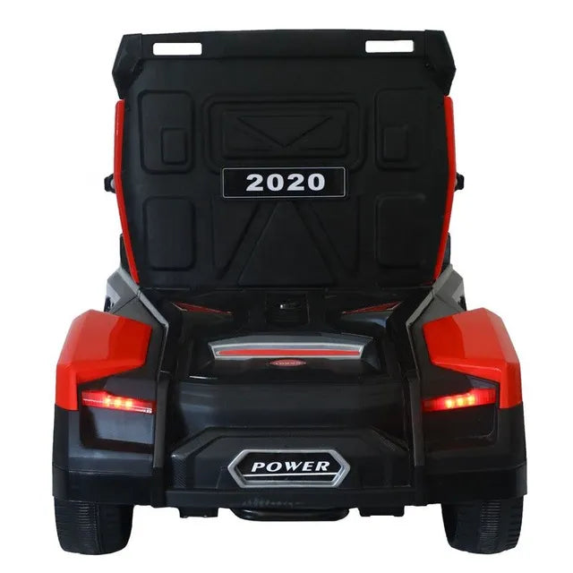megastar-12v-clunker-truck-with-rubber-tyres-leather-seats-red-6