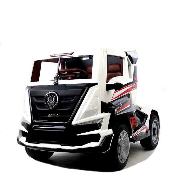 megastar-12v-clunker-truck-with-rubber-tyres-leather-seats-black-6