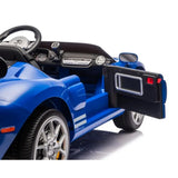 Megastar Ride On 2 Seater For Kids Licensed Ford GT Electric Car With Remote Control - Blue