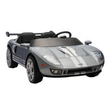 Megastar Ride On 2 Seater For Kids Licensed Ford GT Electric Car With Remote Control - Grey